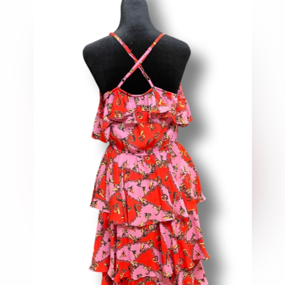 Bright summer dress, size small. Adjustable straps, lightweight material.